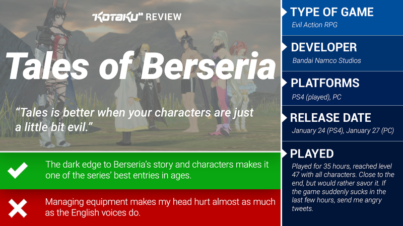 Illustration for article titled Tales Of Berseria: The Kotaku Review